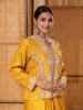 Embroidered Silk Co-Ord Set – Mustard Yellow Festive Wear