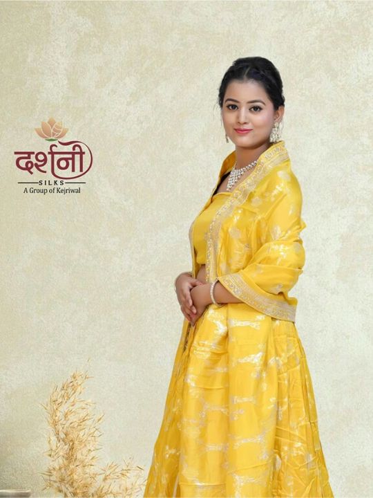 Golden Yellow Silk Lehenga Set – Minimalist Festive Elegance